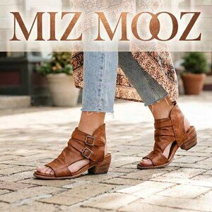 NIB Miz Mooz Cassius Brandy Leather Sandals | Women’s 38 (US 8)